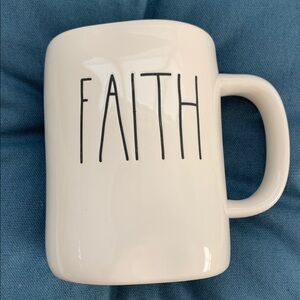 Rae Dunn Magenta‎ FAITH Mug Coffee Tea Artisan Collection